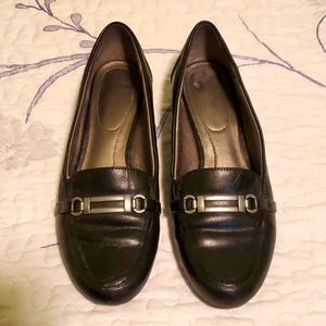 Black slip on shoes